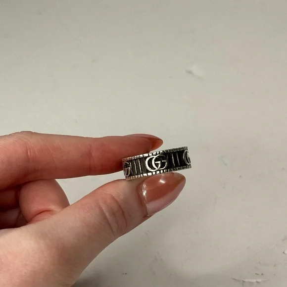 Gucci Sterling Silver GG Marmont Band - Picture 2 of 8